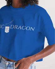 Load image into Gallery viewer, True Blue Dragon Women's Lounge Cropped Tee