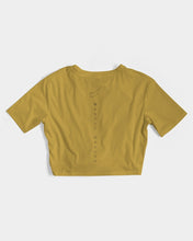 Load image into Gallery viewer, Golden Dragon Women's Twist-Front Cropped Tee