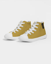 Load image into Gallery viewer, Golden Dragon Kids Hightop Canvas Shoe