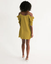 Load image into Gallery viewer, Golden Dragon Women's Open Shoulder A-Line Dress