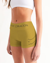 Load image into Gallery viewer, Golden Dragon Women's Mid-Rise Yoga Shorts