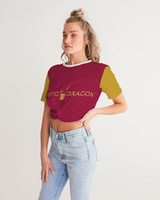 Load image into Gallery viewer, Royal Dragon Women's Twist-Front Cropped Tee