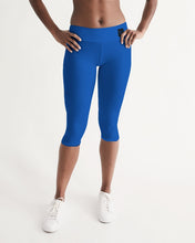 Load image into Gallery viewer, True Blue Dragon Women's Mid-Rise Capri