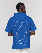 Load image into Gallery viewer, True Blue Dragon Men's Premium Heavyweight Short Sleeve Hoodie