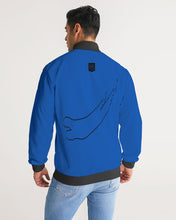 Load image into Gallery viewer, True Blue Dragon Men's Stripe-Sleeve Track Jacket