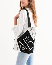 Load image into Gallery viewer, Yin Yang Dragon Canvas Zip Tote