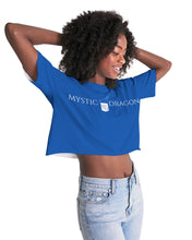 Load image into Gallery viewer, True Blue Dragon Women's Lounge Cropped Tee