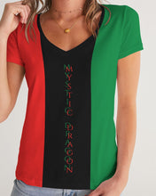 Load image into Gallery viewer, Dragon of the Motherland Women's V-Neck Tee