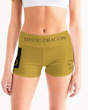 Load image into Gallery viewer, Golden Dragon Women's Mid-Rise Yoga Shorts