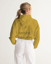 Load image into Gallery viewer, Golden Dragon Women's Cropped Windbreaker