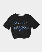 Load image into Gallery viewer, Dragon Magician Women's Twist-Front Cropped Tee