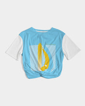 Load image into Gallery viewer, Dragon Charge Women's Twist-Front Cropped Tee