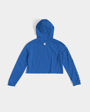Load image into Gallery viewer, True Blue Dragon Women's Cropped Hoodie