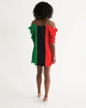 Load image into Gallery viewer, Dragon of the Motherland Women's Open Shoulder A-Line Dress