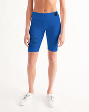 Load image into Gallery viewer, True Blue Dragon Women's Mid-Rise Bike Shorts