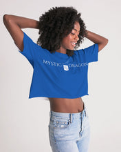 Load image into Gallery viewer, True Blue Dragon Women's Lounge Cropped Tee