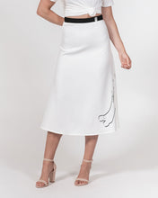 Load image into Gallery viewer, Yin Yang Dragon Women's A-Line Midi Skirt