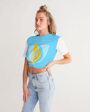 Load image into Gallery viewer, Dragon Charge Women's Twist-Front Cropped Tee