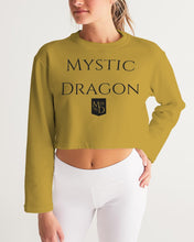 Load image into Gallery viewer, Golden Dragon Women&#39;s Cropped Sweatshirt
