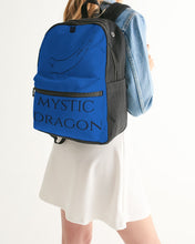 Load image into Gallery viewer, True Blue Dragon Small Canvas Backpack
