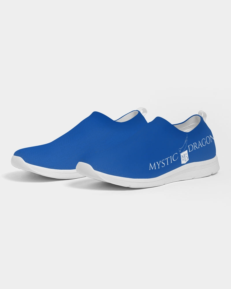 True Blue Dragon Men's Slip-On Flyknit Shoe