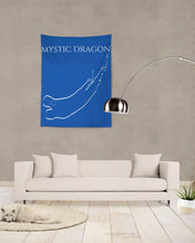 Load image into Gallery viewer, True Blue Dragon Tapestry 60&quot;x80&quot;
