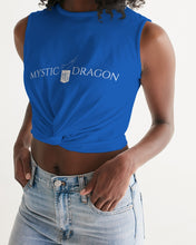 Load image into Gallery viewer, True Blue Dragon Women&#39;s Twist-Front Tank
