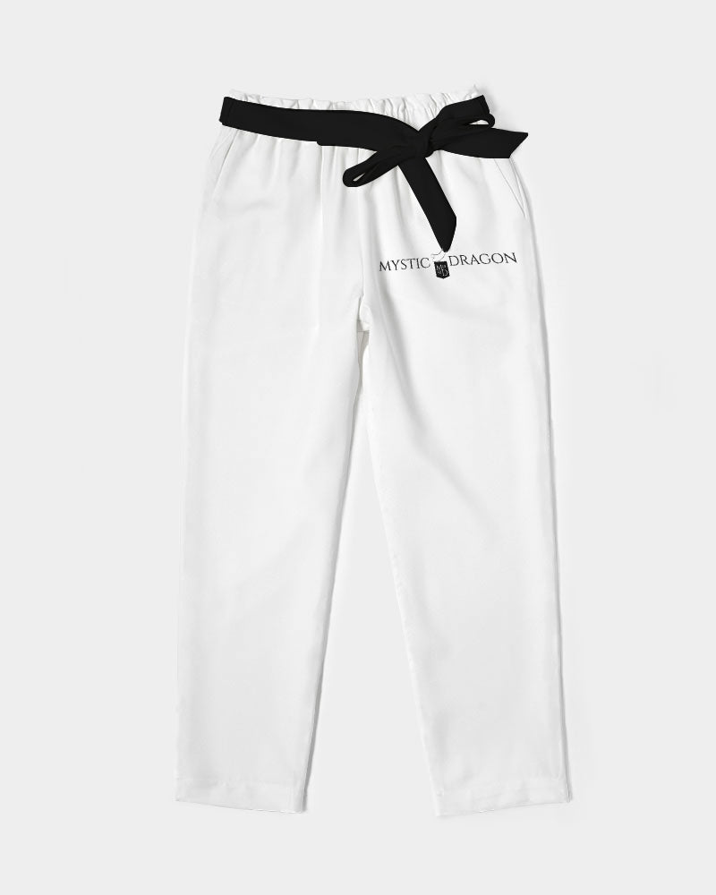 Yin Yang Dragon Women's Belted Tapered Pants