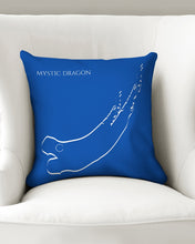 Load image into Gallery viewer, True Blue Dragon Throw Pillow Case 16&quot;x16&quot;
