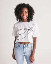 Load image into Gallery viewer, Yin Yang Dragon Women&#39;s Lounge Cropped Tee
