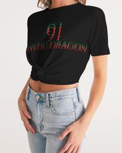 Load image into Gallery viewer, Dragon of the Motherland Women&#39;s Twist-Front Cropped Tee
