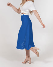 Load image into Gallery viewer, True Blue Dragon Women&#39;s A-Line Midi Skirt
