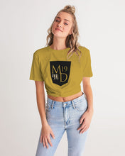 Load image into Gallery viewer, Golden Dragon Women&#39;s Twist-Front Cropped Tee
