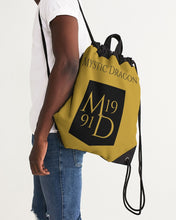 Load image into Gallery viewer, Golden Dragon Canvas Drawstring Bag
