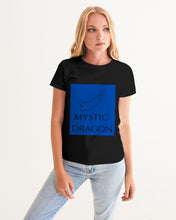 Load image into Gallery viewer, True Blue Dragon Women&#39;s Graphic Tee
