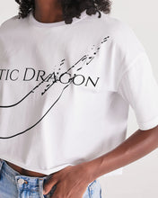 Load image into Gallery viewer, Yin Yang Dragon Women&#39;s Lounge Cropped Tee
