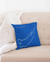 Load image into Gallery viewer, True Blue Dragon Throw Pillow Case 16&quot;x16&quot;
