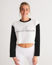 Load image into Gallery viewer, Yin Yang Dragon Women&#39;s Cropped Sweatshirt
