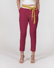 Load image into Gallery viewer, Royal Dragon Women&#39;s Belted Tapered Pants
