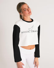 Load image into Gallery viewer, Yin Yang Dragon Women&#39;s Cropped Sweatshirt
