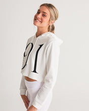 Load image into Gallery viewer, Yin Yang Dragon Women&#39;s Cropped Hoodie
