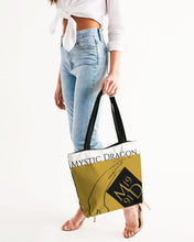 Load image into Gallery viewer, Golden Dragon Canvas Zip Tote
