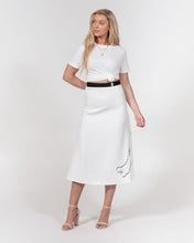 Load image into Gallery viewer, Yin Yang Dragon Women&#39;s A-Line Midi Skirt
