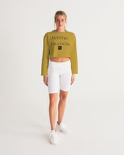 Load image into Gallery viewer, Golden Dragon Women&#39;s Cropped Sweatshirt
