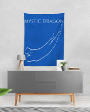 Load image into Gallery viewer, True Blue Dragon Tapestry 60&quot;x80&quot;
