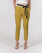 Load image into Gallery viewer, Golden Dragon Women&#39;s Belted Tapered Pants
