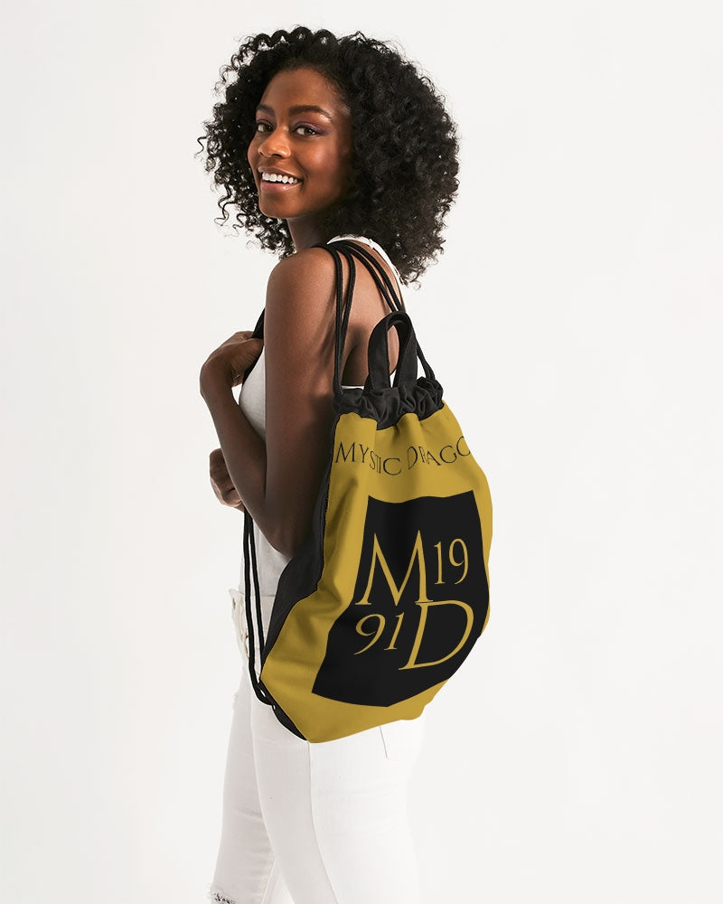 Golden Dragon Canvas Drawstring Bag