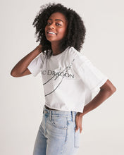 Load image into Gallery viewer, Yin Yang Dragon Women&#39;s Lounge Cropped Tee
