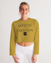 Load image into Gallery viewer, Golden Dragon Women&#39;s Cropped Sweatshirt
