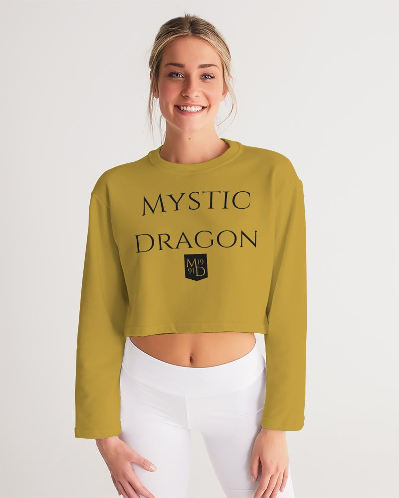 Golden Dragon Women's Cropped Sweatshirt